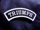 TRIUMPH 3 IN CURVED PATCH CAFE RACER ROCKER PATCH