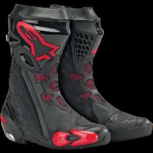  Alpinestars Supertech R Boots, Black/Red, Gender Mens 
