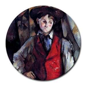  Boy in Red Waistcoat By Paul Cezanne Mouse Pad Office 