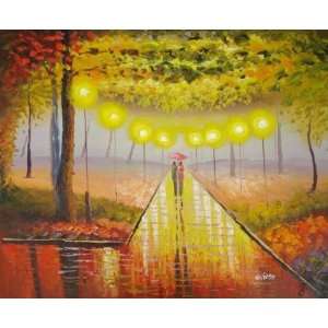  Park Walk Oil Painting on Canvas Hand Made Replica Finest 