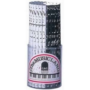  Music Notes HB #2 School Pencil. 12 Pack