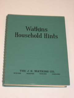 Allen WATKINS HOUSEHOLD HINTS J. R. Watkins 1941 HC/DJ  