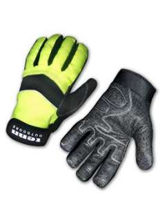 Hi Viz Yellow Cycle Windproof Waterproof Cycling Gloves  