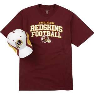  Reebok Washington Redskins Hat & T Shirt Combo: Sports 