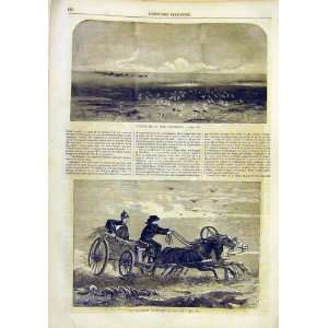    Steppes Caspian Military Russian Courier Print 1859