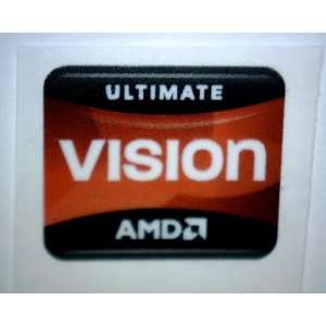  AMD CPU Vision ULTIMATE Logo Stickers Badge for Laptop and 