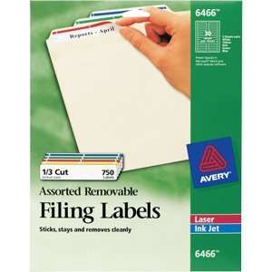   AVE6466   Removable Ink Jet/Laser File Folder Labels: Office Products
