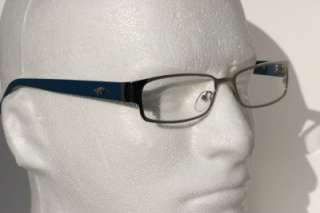 Blue Rectangle Clear Nerd Smart looking Glasses Gator  
