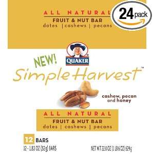 Quaker Simple Harvest Fruit And Nut Bars, Cashew Pecan, 6.36 Ounce 