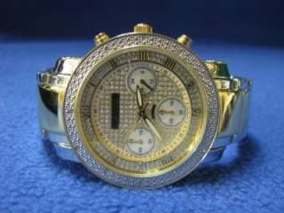 Akribos XXIV Two Tone Diamond Chronograph Watch  