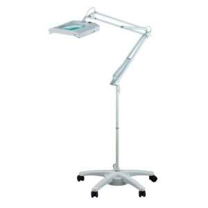  Magnifying Lamp   Wheeled   3 Diopter   White