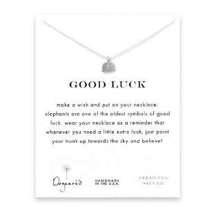  Dogeared Good Luck Silver Necklace: Jewelry