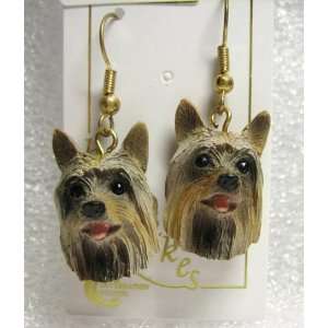 Silky Terrier Figurine Earrings