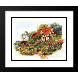  Gloria Eriksen Framed and Double Matted Art 31x37 Cottage 