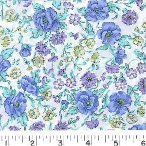  45 Wide COTTON LAWN   FLORIS Fabric By The Yard Arts 