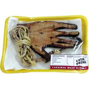   : Bloody Gory Halloween Meat Market Peeled Hand Prop: Home & Kitchen