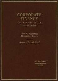 Corporate Finance, (031418385X), Jerry W. Markham, Textbooks   Barnes 