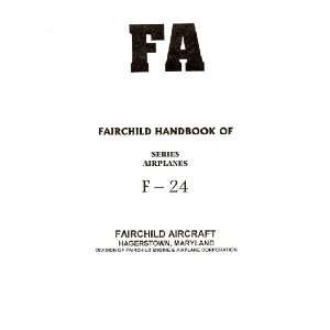  Fairchild F 24 Aircraft Handbook Manual Fairchild Books