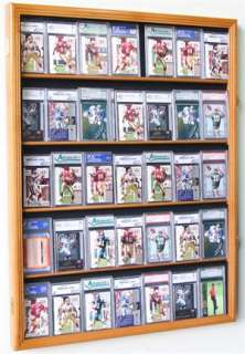 35 Graded Sport Collectible Card Display Case Wall Rack  