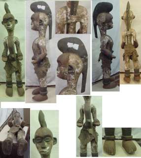 AFRICAN ART IBO IGBO MALE STATUE #B 37 10LBS NIGERIA  