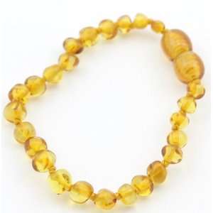  Baltic Amber Baby Teething Anklet/Bracelet with Satin 