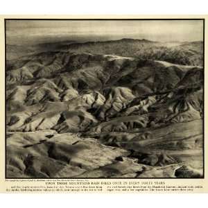  1935 Print Peru Andes Humboldt Current Grace Line Mountain 