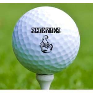  3 x Rock n Roll Golf Balls Scorpions: Musical Instruments