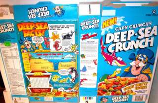 1993 Capn Crunchs Deep Sea Crunch Cereal Box vvv100  