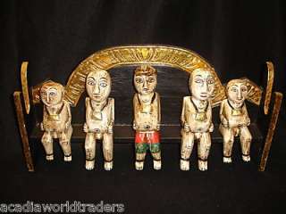Balinese Agung Family~hand Carved Wood Bali Folk Art Figures statue 