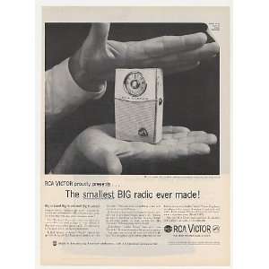  1960 RCA Victor Pockette Personal Radio Print Ad: Home 