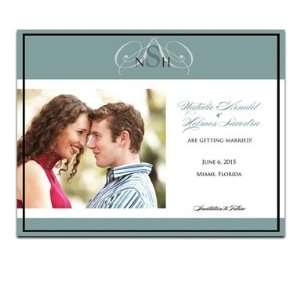    150 Save the Date Cards   Monogram Five Points