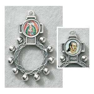  Guadalupe St. Juan Diego Single Decade Rosary Ring