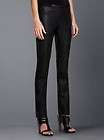 NEW* BCBG Black Jean Faux Leather Legging Pant XS $138 NAL2D096