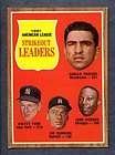 1962 Topps #59 AL Strikeout Leaders   Ford/Bunning Ex/