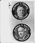 SMITH 1928 AL SMITH President photo pin 7 8 inch HOOVER  