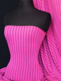 Stripe pink/blue viscose cotton stretch jersey fabric Q341 PNBL