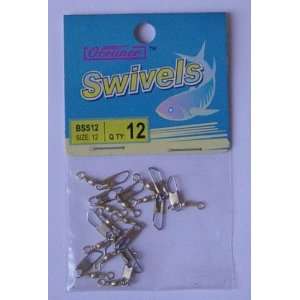  72 Pcs of Brass Barrel Swivel with Safety Snap #12 Sports 