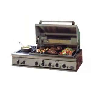   In Gas Grill w/ Rotisserie and Side Burners LP Patio, Lawn & Garden