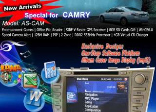 3G INTERNET 8 DVD GPS Car TOYOTA Camry 2007   2011 Aurion Navigation 