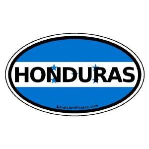  Honduras Flag Car Bumper Sticker Decal Oval: Automotive