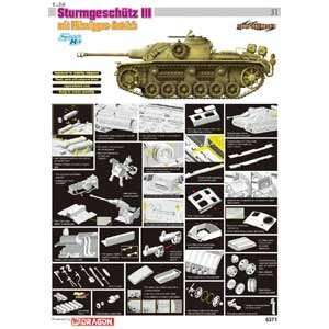  6371 1/35 Sturmgeschutz III mit Flussiggas Antrieb Toys & Games