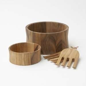  Acacia Tulip 7 Piece Salad Bowl Set: Kitchen & Dining