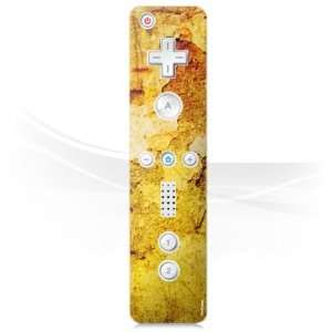   Wii Controller   Verwitterte Wand gelb Design Folie Electronics