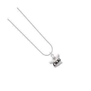  BOO Ghost Snake Chain Charm Necklace: Arts, Crafts 