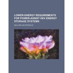   for power assist HEV energy storage systems analysis and rationale