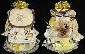   West Cowboy BABY SHOWER DIAPER CAKE Outfit Plush toy Bib Horse Western