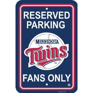 Fremont Die, Inc. Minnesota Twins Plastic Parking Sign 