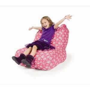 Pink Peace Sign Media Lounger
