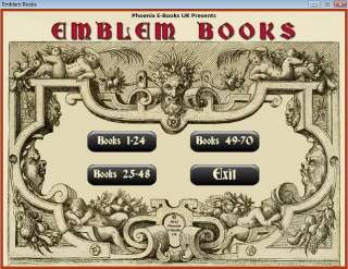 EMBLEM BOOKS 70 rare antique 16 18th century books on DVD! EMBLEMATTA 