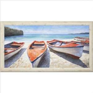  Red Boats by Unknown Size 16 x 20